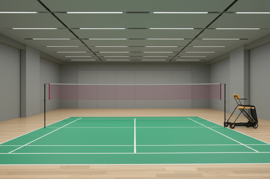 Indoor badminton facility